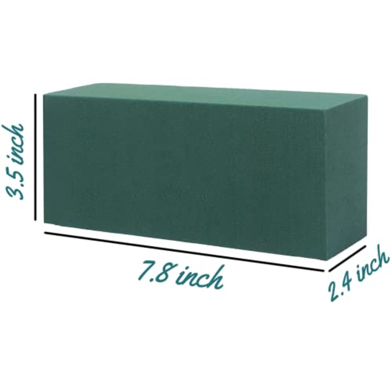 8 Pack Floral Foam Blocks for Fresh and Artificial Flowers, Each (7.8” L x 3.5” W x 2.4” H), Dry and Wet Floral Foam Blocks for Wedding, Birthdays, Home, Office, and Garden Decorations